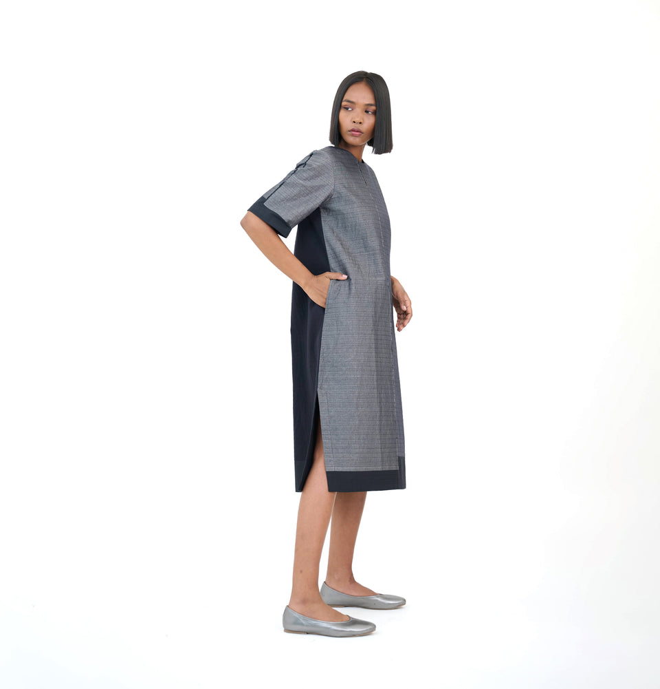 Zari Block Dress