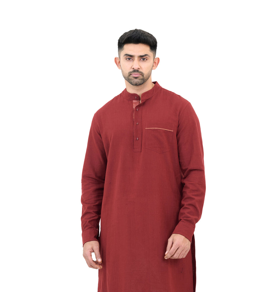 M Zari Solid Kurta