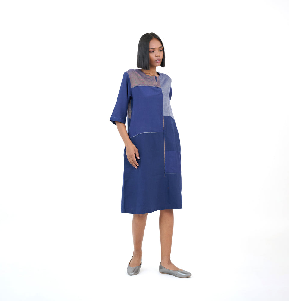 Zari Patched Dress