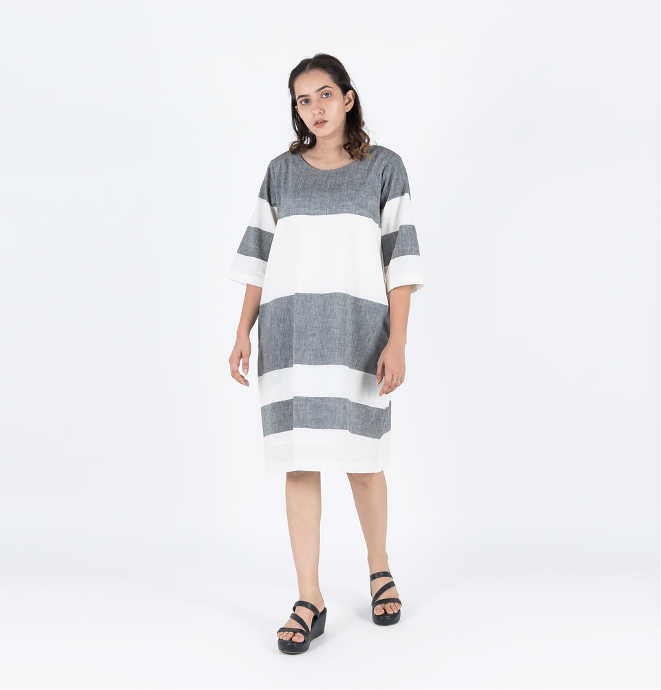 Symmetry Stripe Dress