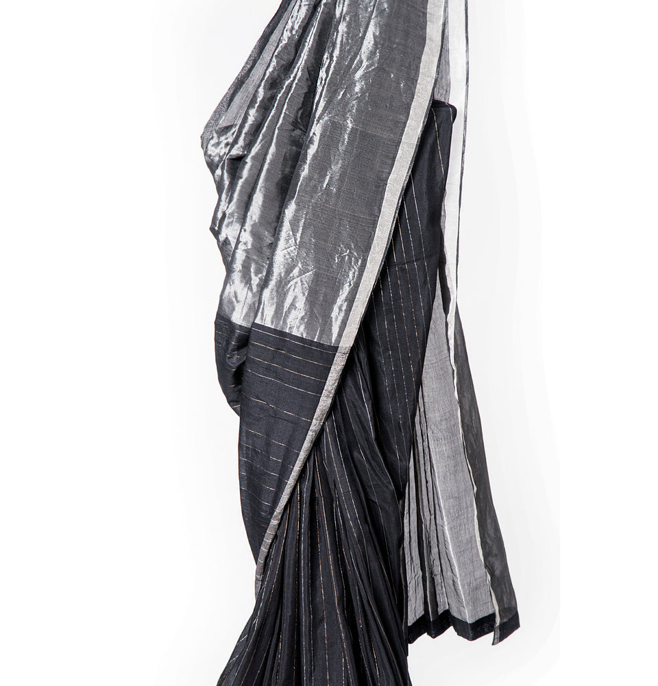 Zari Silver Saree